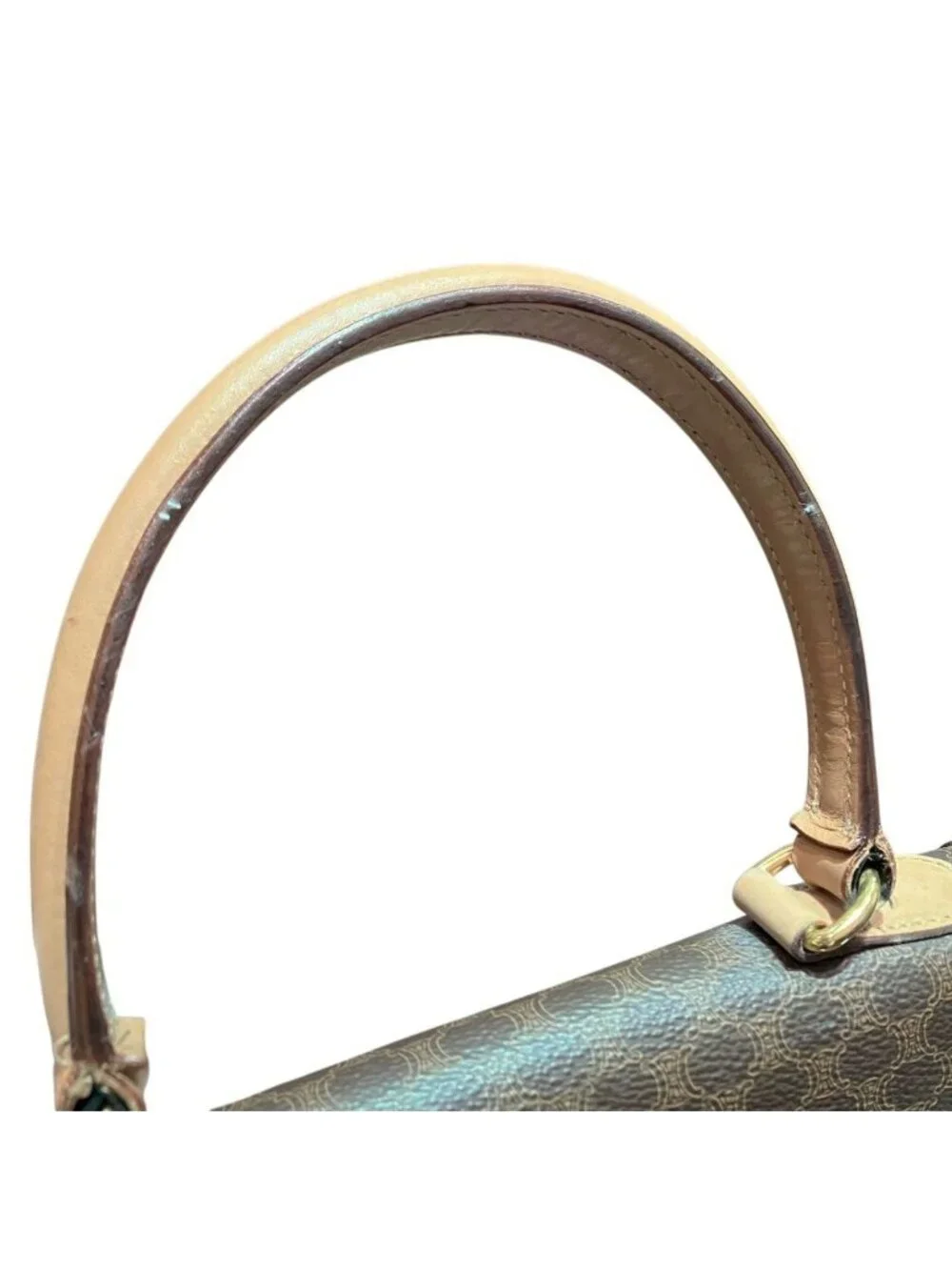 Celine Macadam Handbag Brown